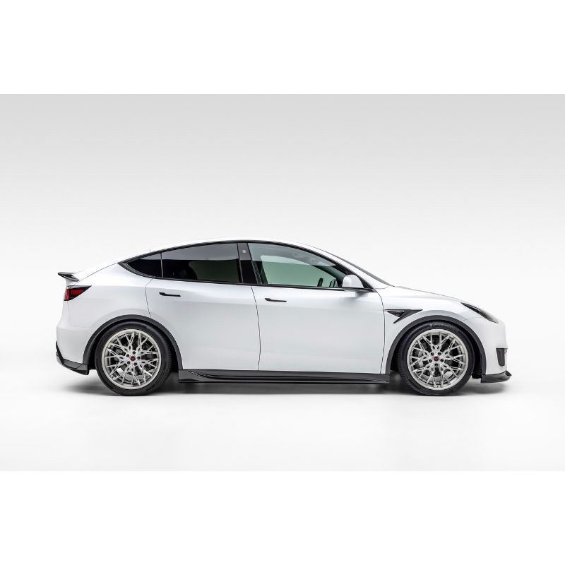 Vorsteiner Aero Side Skirts Carbon Fiber PP 2x2 Glossy Tesla Model Y 2020+