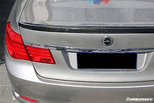Load image into Gallery viewer, 2009-2015 BMW 7 Series F01 ASC Style Carbon Fiber Turnk Spoiler - Carbonado Aero