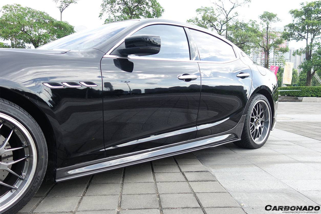 2014-2017 Maserati Ghibli EPC Style Side Skirts - Carbonado Aero