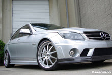 Load image into Gallery viewer, 2008-2014 Mercedes Benz W204 C63 AMG RZ Style Carbon Fiber Side Skirts - Carbonado