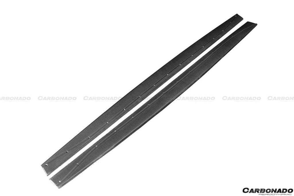 2014-2020 BMW  M4 F82 F80 M3  MP Style Carbon Fiber Side Skirts Under Board - Carbonado Aero