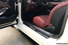 Load image into Gallery viewer, 2014-2021 Mercedes Benz C217 S63/S65 AMG Coupe OE Style Dry Carbon Fiber Door Sills Steps Cover - Carbonado Aero