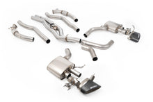 Load image into Gallery viewer, Milltek 80mm Non-Resonated Signature Series Axle-Back Exhaust for Audi RS6 RS7 C8, Carbon Oval Tips