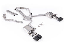 Load image into Gallery viewer, Milltek Non-Resonated Cat-Back for Audi B9 S5 Sportback, Carbon Fibre Tips