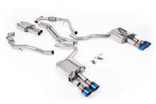 Load image into Gallery viewer, Milltek Resonated Cat-Back Exhaust for Audi B9 S5 3.0 V6, Burnt/Blue Titanium Tips