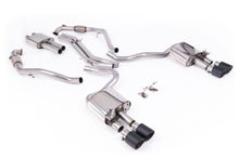 Load image into Gallery viewer, Milltek Resonated Cat-Back Exhaust for Audi B9 S5 3.0 V6, Carbon Fibre Tips