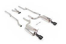 Load image into Gallery viewer, Milltek Non-Resonated Cat-Back Exhaust for Audi B6 S4, Cerakote Black Tips