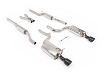 Load image into Gallery viewer, Milltek Resonated Cat-Back Exhaust for Audi S4 V8 quattro B6, Cerakote Black Jet-100 Tips