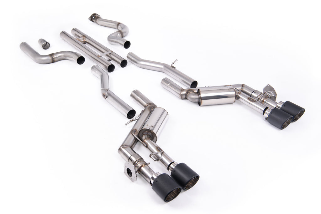 Milltek H-Pipe Valved Cat-Back Exhaust for Chevrolet Camaro SS / RS / ZL1 6.2L V8 Gen 6, Carbon Fibre Tips