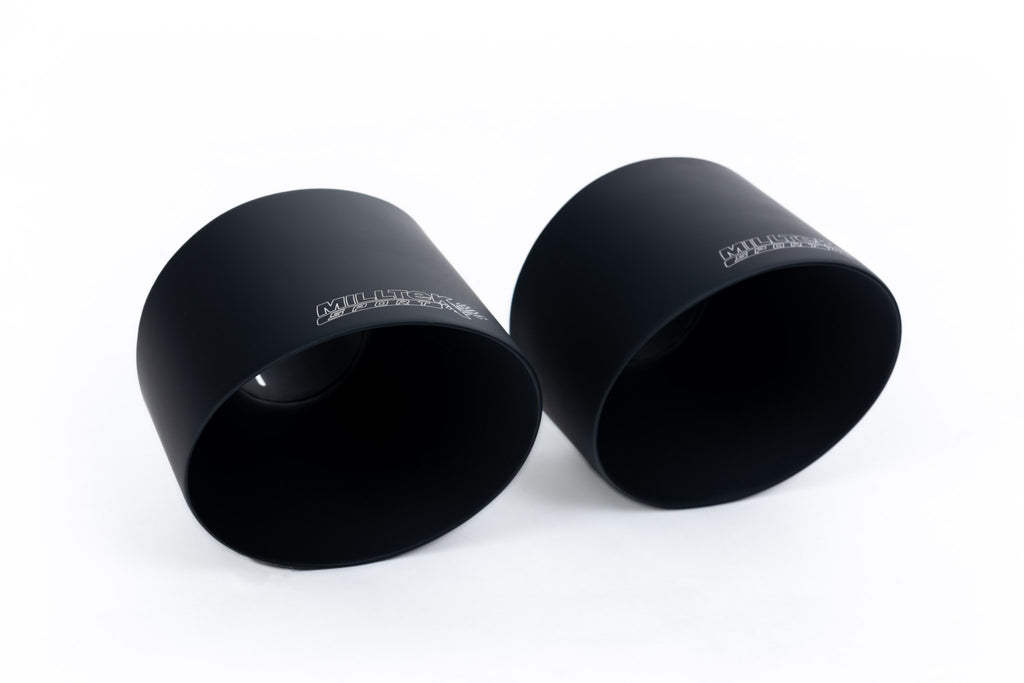 Milltek Resonated Cat-Back Exhaust for Hyundai Kona N, Cerakote Black Tips