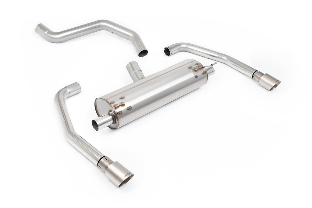 Milltek Resonated Cat-Back Exhaust for INEOS Quartermaster, Brushed Titanium Tips
