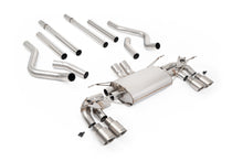 Load image into Gallery viewer, Milltek Non-Resonated Valved GPF-Back for Land Rover Defender 130 V8, Brushed Titanium Tips