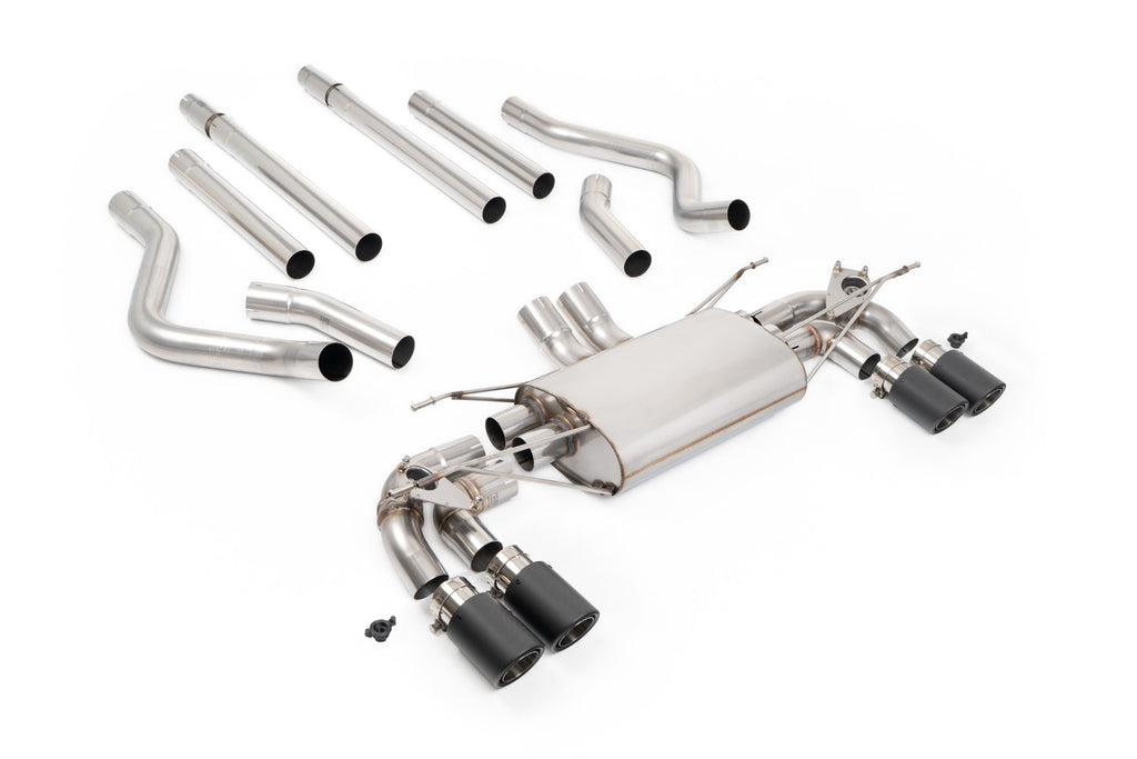 Milltek Non-Resonated Valved GPF-Back for Land Rover Defender 130 5.0 V8, Carbon Fibre Tips