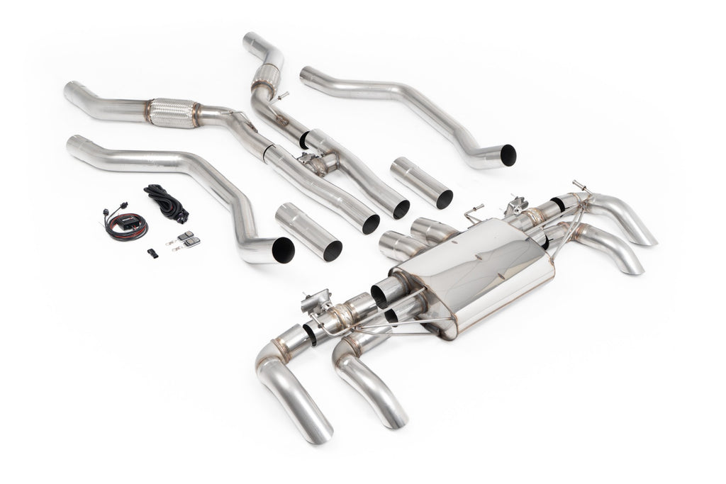 Milltek 80mm Resonated Cat-Back Exhaust for Range Rover Vogue L460 P530, downturn Tips