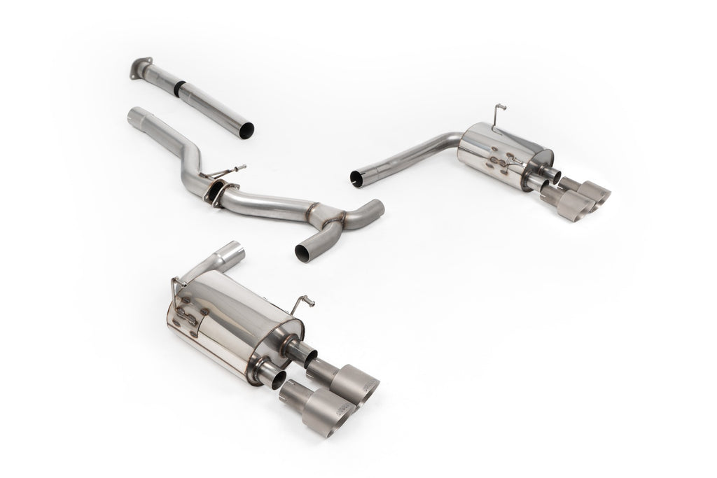 Milltek Non-Resonated Cat-Back for Subaru Impreza WRX VB, Brushed Titanium Tips