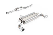 Load image into Gallery viewer, Milltek V2 Resonated Cat-Back Exhaust for VW Golf MK4 R32, Inward Rolled Polished Tips