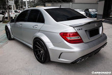Load image into Gallery viewer, 2008-2014 Mercedes Benz W204 C Class/ C63 AMG Sedan RT Style Carbon Fiber Trunk Spoiler - Carbonado