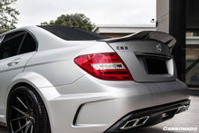 Load image into Gallery viewer, 2008-2014 Mercedes Benz W204 C Class/ C63 AMG Sedan RT Style Carbon Fiber Trunk Spoiler - Carbonado Aero