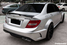Load image into Gallery viewer, 2008-2014 Mercedes Benz W204 C Class/ C63 AMG Sedan RT Style Carbon Fiber Trunk Spoiler - Carbonado Aero