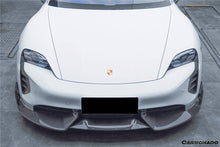 Load image into Gallery viewer, 2019-2023 Porsche Taycan/4/4S/GTS/TURBO CADO Style Carbon Fiber Front Lip - Carbonado