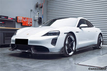 Load image into Gallery viewer, 2019-2023 Porsche Taycan/4/4S/GTS/TURBO CADO Style Carbon Fiber Front Lip - Carbonado Aero