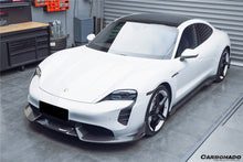 Load image into Gallery viewer, 2019-2023 Porsche Taycan/4/4S/GTS/TURBO CADO Style Carbon Fiber Front Lip - Carbonado Aero