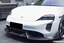 Load image into Gallery viewer, 2019-2023 Porsche Taycan/4/4S/GTS/TURBO CADO Style Carbon Fiber Front Lip - Carbonado Aero
