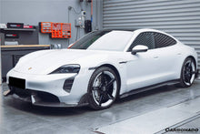 Load image into Gallery viewer, 2019-2023 Porsche Taycan/4/4S/GTS/TURBO CADO Style Carbon Fiber Front Lip - Carbonado Aero