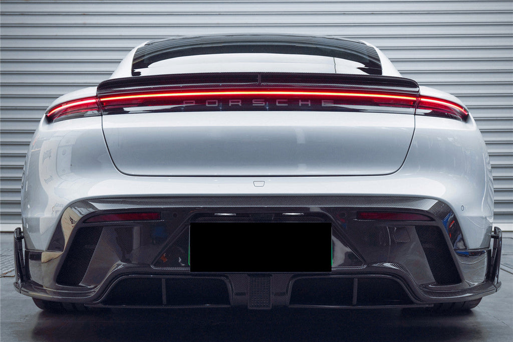 2019-2024 Porsche Taycan & 4 & 4S & GTS & TURBO CADO Style Rear Diffuser - Carbonado