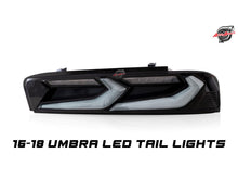 Load image into Gallery viewer, 2016-2018 CHEVY CAMARO UMBRA LED TAILLIGHTS GLOSS BLACK/SMOKE LENS