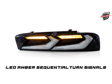 Load image into Gallery viewer, 2016-2018 CHEVY CAMARO UMBRA LED TAILLIGHTS GLOSS BLACK/SMOKE LENS
