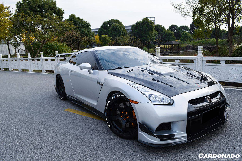 2008-2016 Nissan GTR R35 CBA/DBA TPR Style Front Bumper - Carbonado Aero