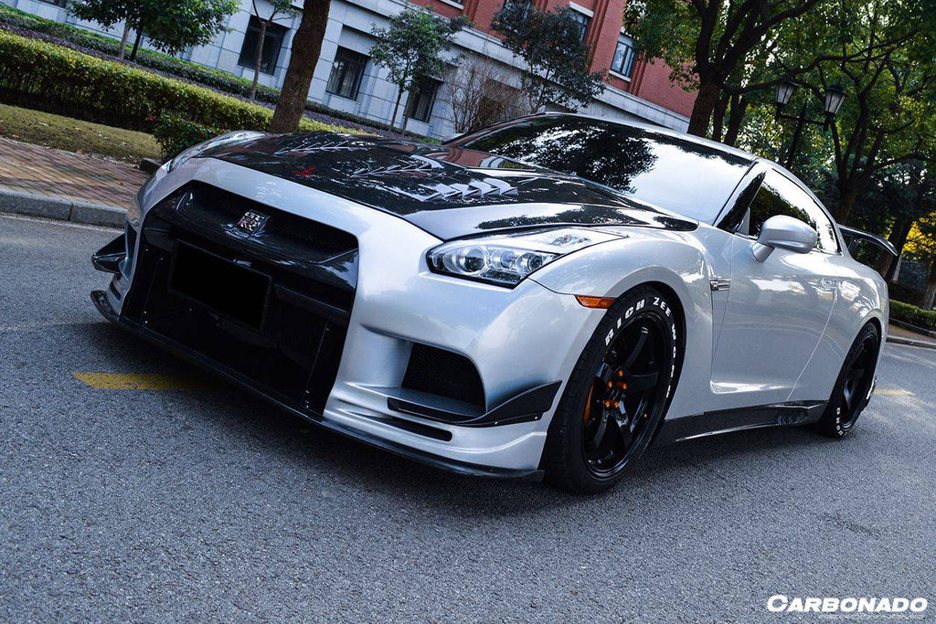2008-2016 Nissan GTR R35 CBA/DBA TPR Style Front Bumper - Carbonado Aero