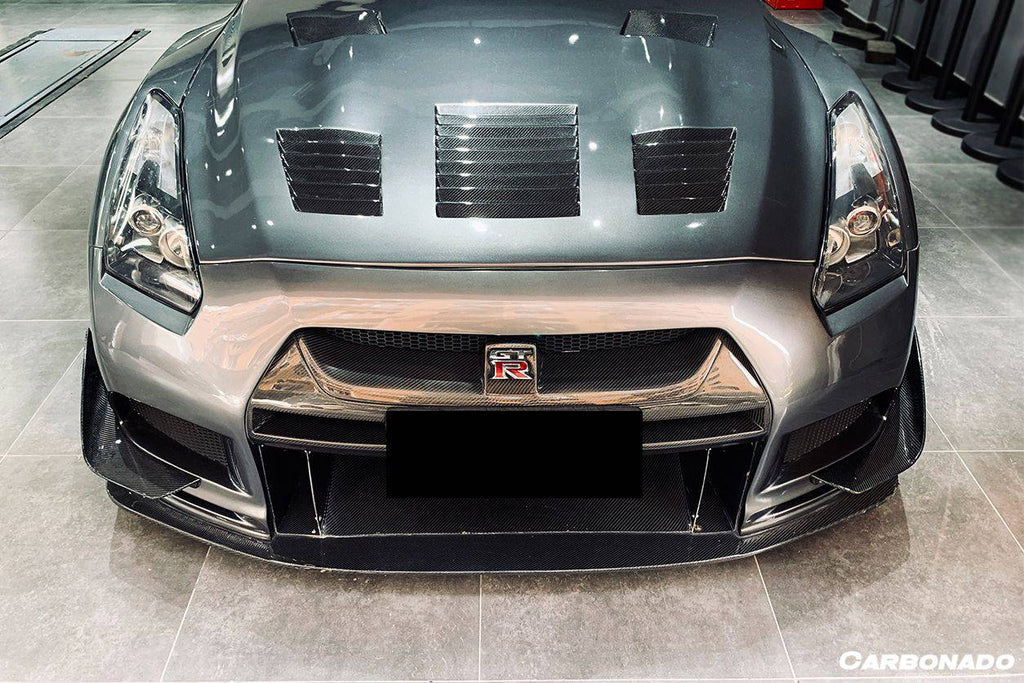 2008-2016 Nissan GTR R35 CBA/DBA TPR Style Front Bumper - Carbonado Aero