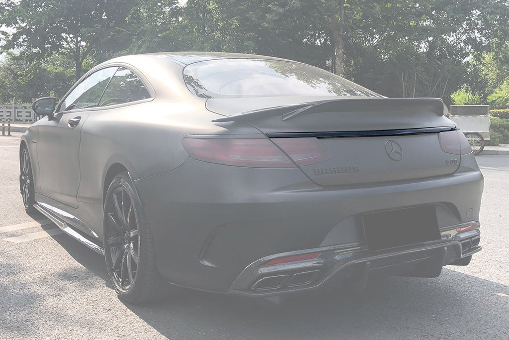 2014-2021 Mercedes Benz C217 S63/S65 AMG Coupe  Carbon Fiber Trunk Trim - DarwinPRO Aerodynamics