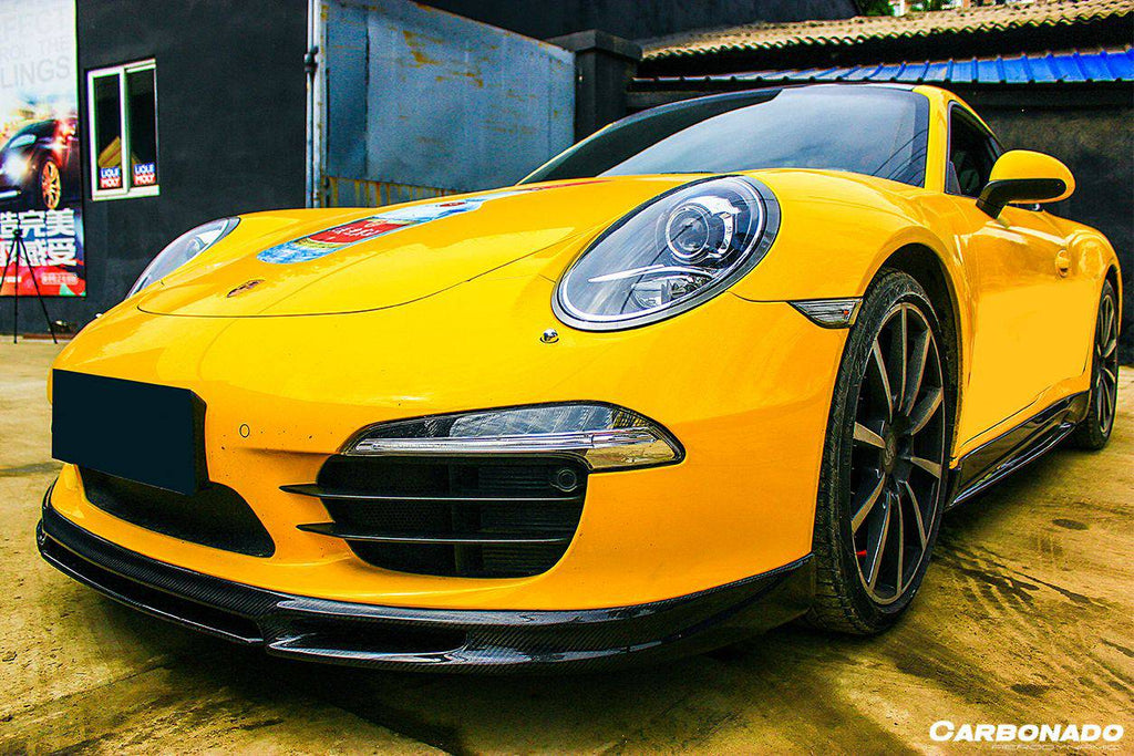 2012-2015 Porsche 911 991 Carrera S VRS Style Carbon Fiber Side Skirts - Carbonado