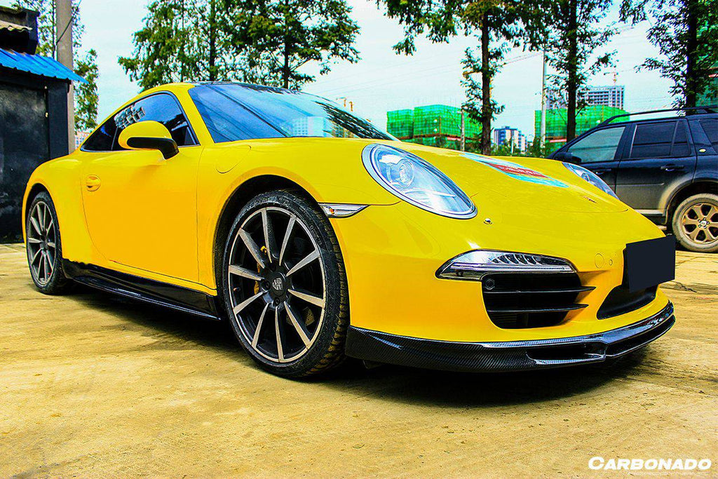 2012-2015 Porsche 911 991 Carrera/S VRS Style Carbon Fiber Side Skirts - Carbonado Aero