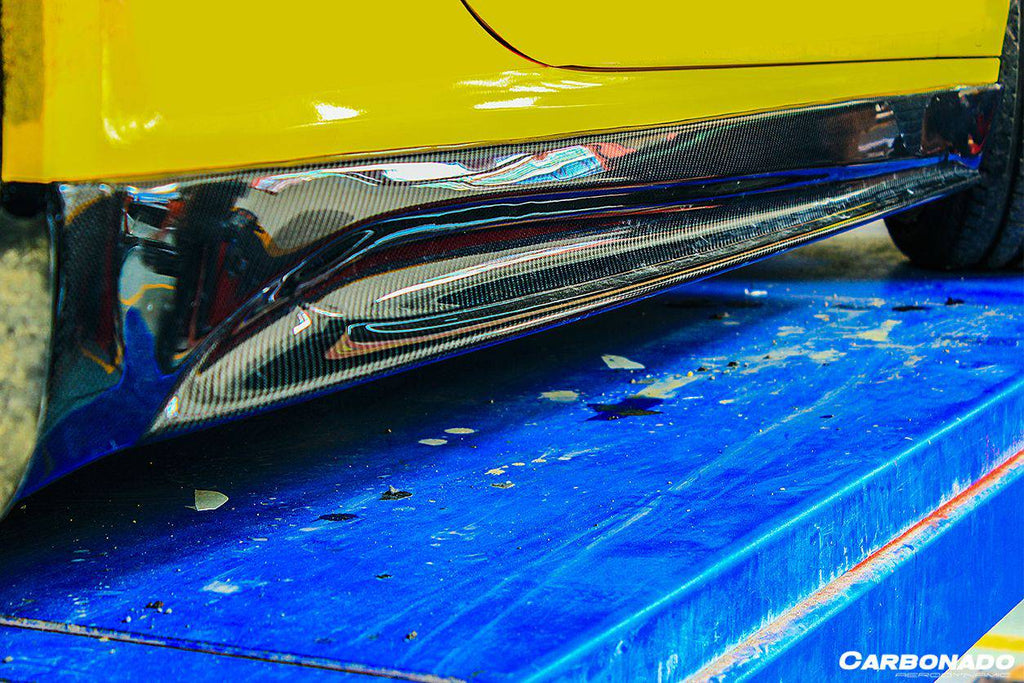 2012-2015 Porsche 911 991 Carrera/S VRS Style Carbon Fiber Side Skirts - Carbonado Aero