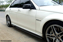Load image into Gallery viewer, 2008-2014 Mercedes Benz W204 C63 AMG Sedan VS Style Carbon Fiber Side Skirts - Carbonado