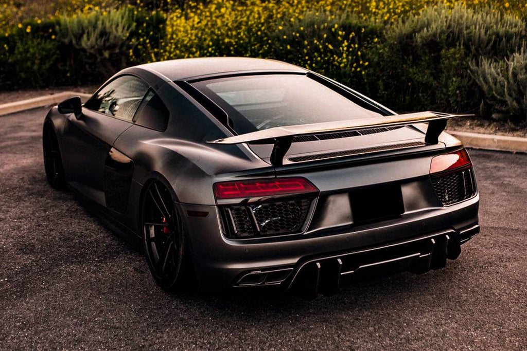 2016-2023 Audi R8 VRS Style Carbon Fiber Trunk Spoiler - Carbonado
