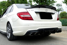 Load image into Gallery viewer, 2012-2014 Mercedes Benz W204 C63 AMG Sedan VS Style Carbon Fiber Rear Lip - Carbonado