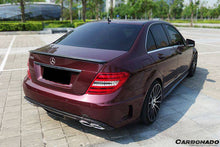 Load image into Gallery viewer, 2008-2014 Mercedes Benz W204 C Class/ C63 AMG Sedan OE Style Carbon Fiber Trunk Spoiler - Carbonado Aero