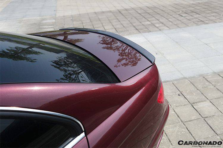2008-2014 Mercedes Benz W204 C Class/ C63 AMG Sedan OE Style Carbon Fiber Trunk Spoiler - Carbonado
