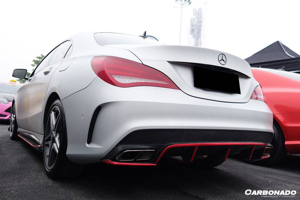 2014-2016 Mercedes Benz W117 CLA Sport / CLA45 AMG RZS Style Rear Diffuser - Carbonado Aero