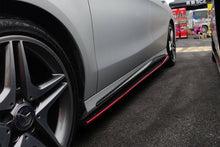 Load image into Gallery viewer, 2014-2016 Mercedes Benz W117 CLA Sport / CLA45 AMG RZS Style Side Skirts Under Board - Carbonado