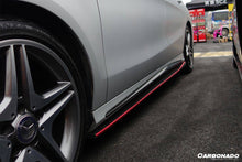 Load image into Gallery viewer, 2014-2016 Mercedes Benz W117 CLA Sport / CLA45 AMG RZS Style Side Skirts Under Board - Carbonado Aero