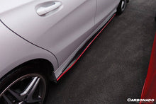 Load image into Gallery viewer, 2014-2016 Mercedes Benz W117 CLA Sport / CLA45 AMG RZS Style Side Skirts Under Board - Carbonado Aero