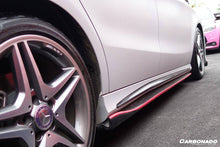 Load image into Gallery viewer, 2014-2016 Mercedes Benz W117 CLA Sport / CLA45 AMG RZS Style Side Skirts Under Board - Carbonado Aero