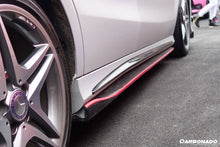 Load image into Gallery viewer, 2014-2016 Mercedes Benz W117 CLA Sport / CLA45 AMG RZS Style Side Skirts Under Board - Carbonado Aero