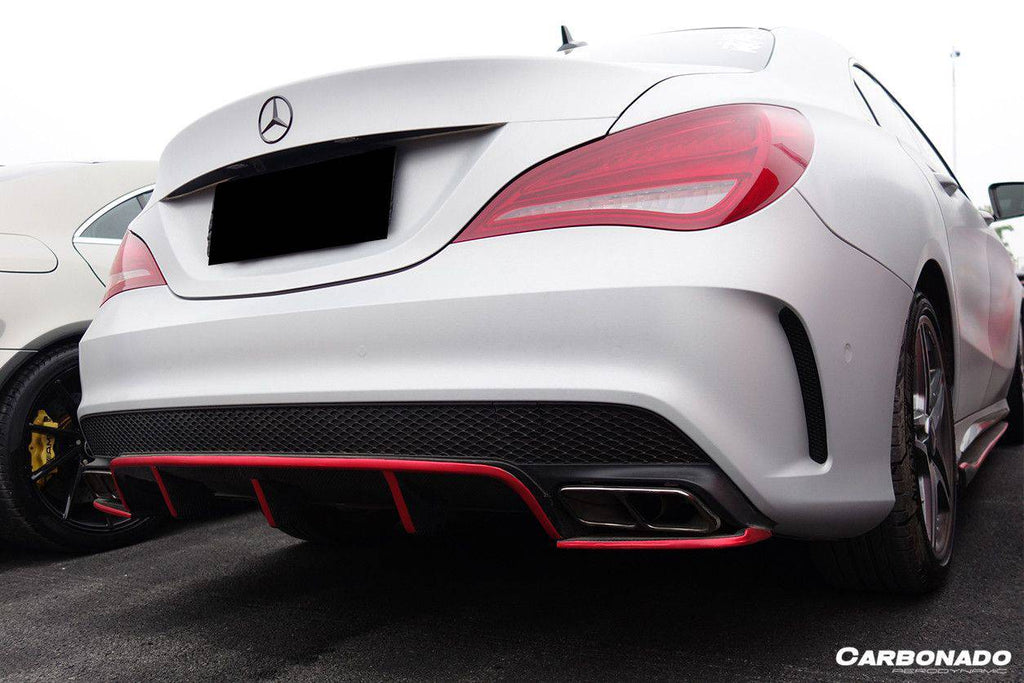 2014-2016 Mercedes Benz W117 CLA Sport / CLA45 AMG RZS Style Rear Diffuser - Carbonado Aero